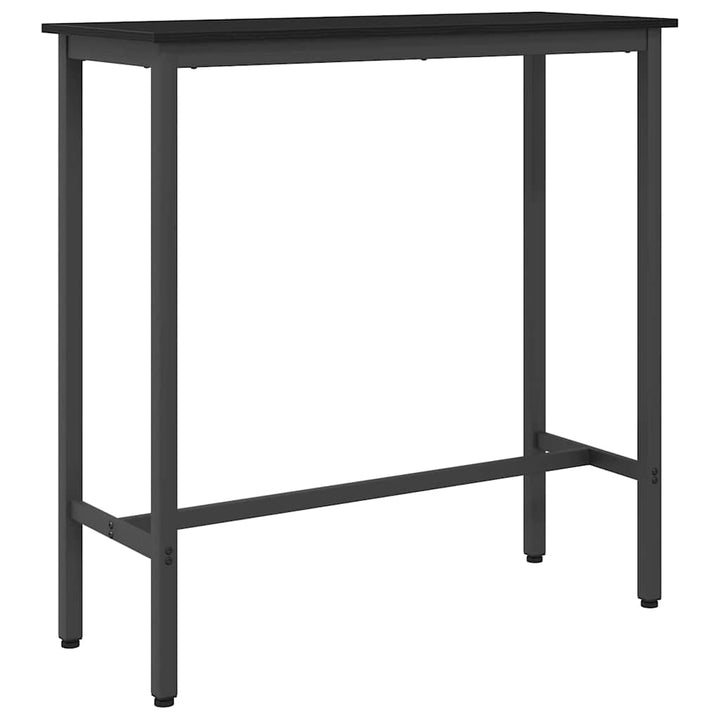 bord Sort eg 100 x 40 x 100,5 cm Ingeniørtræ og stål