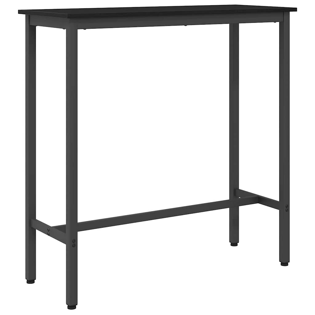bord Sort eg 100 x 40 x 100,5 cm Ingeniørtræ og stål