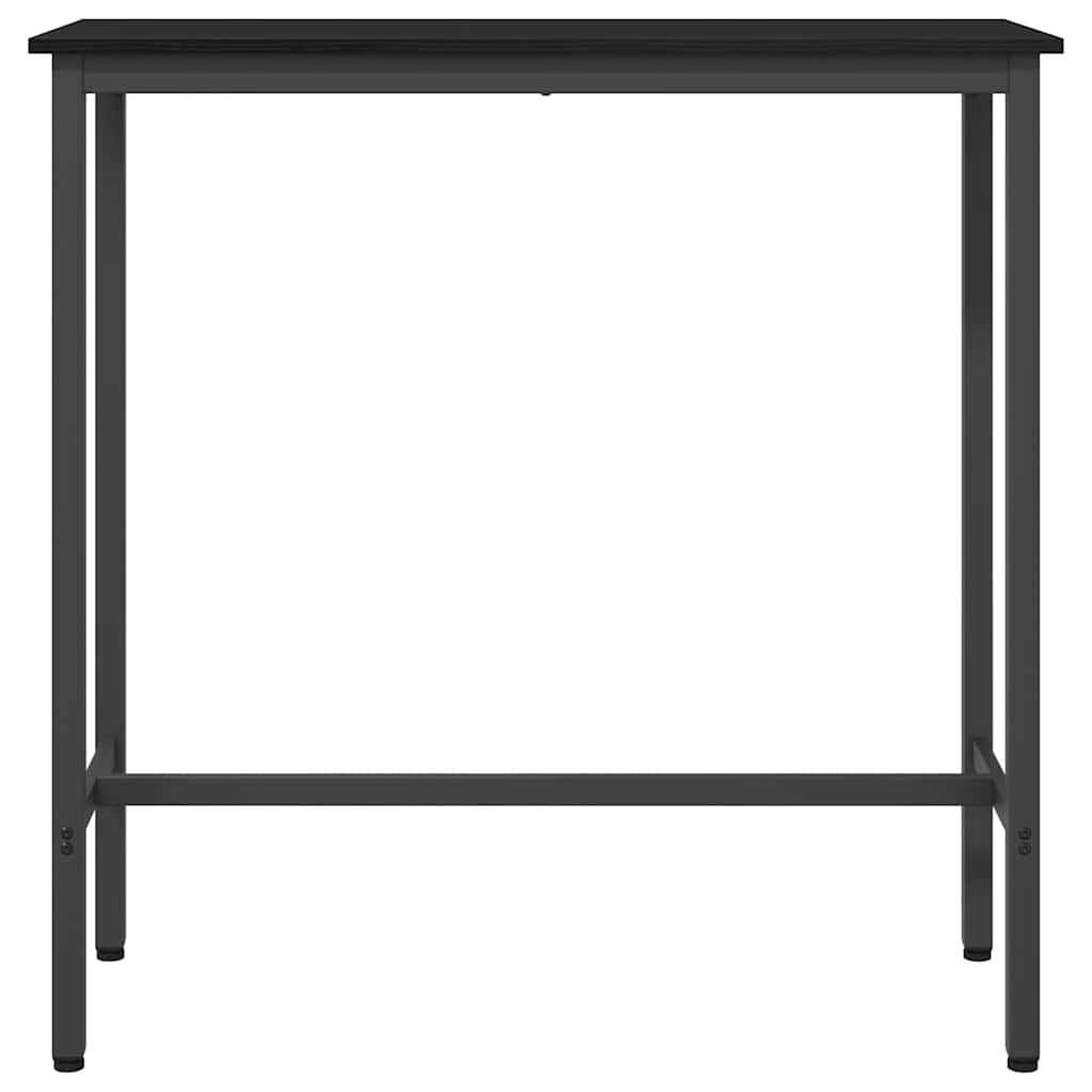 bord Sort eg 100 x 40 x 100,5 cm Ingeniørtræ og stål