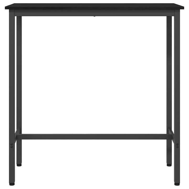 bord Sort eg 100 x 40 x 100,5 cm Ingeniørtræ og stål