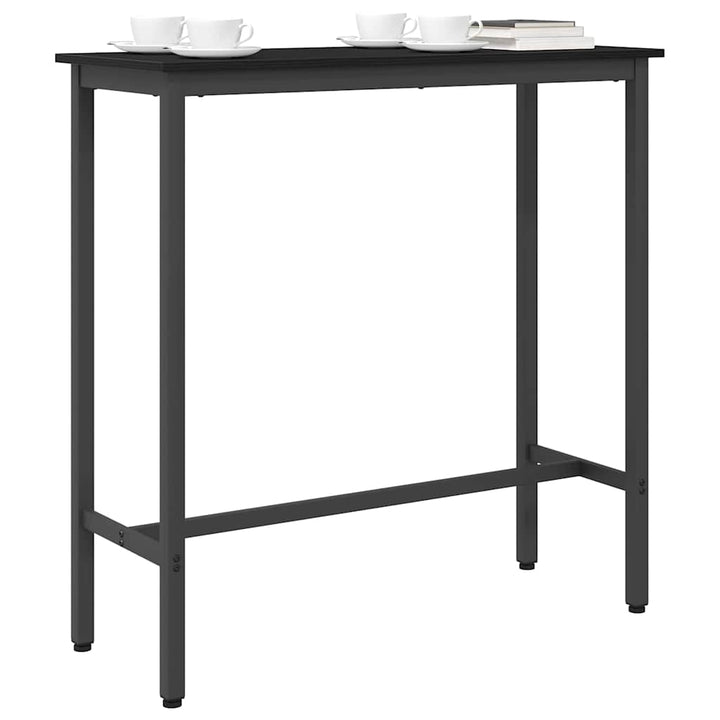bord Sort eg 100 x 40 x 100,5 cm Ingeniørtræ og stål
