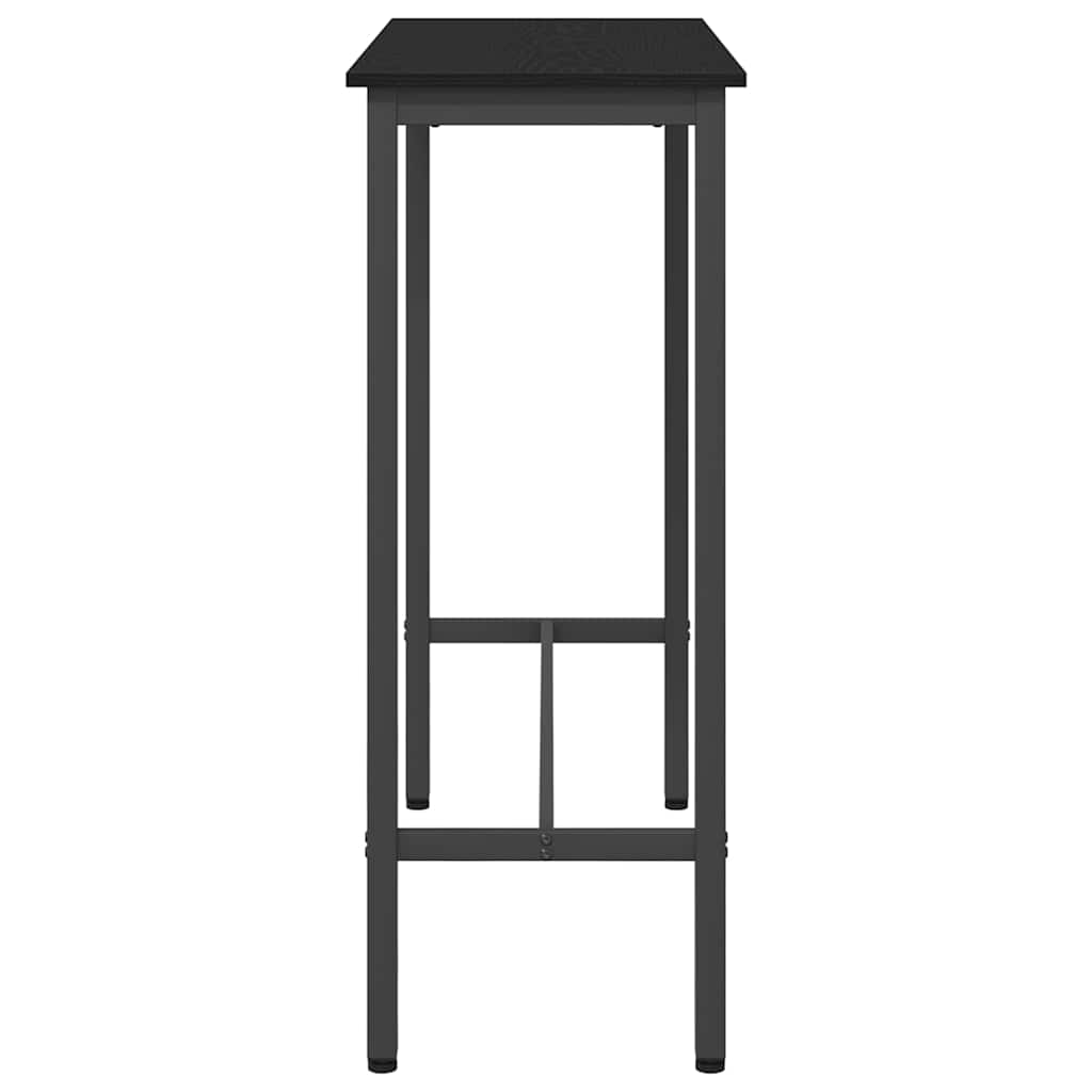 bord Sort eg 100 x 40 x 100,5 cm Ingeniørtræ og stål