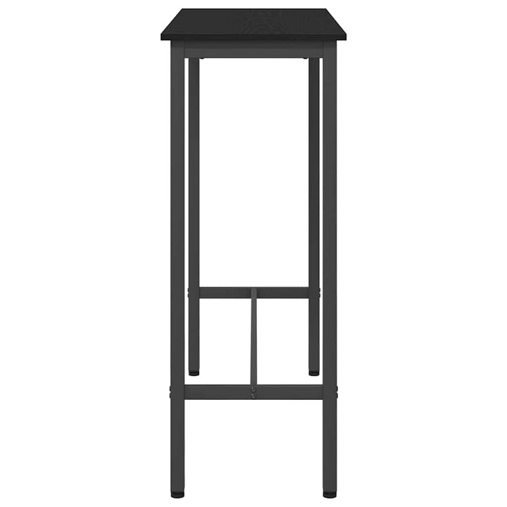 bord Sort eg 100 x 40 x 100,5 cm Ingeniørtræ og stål