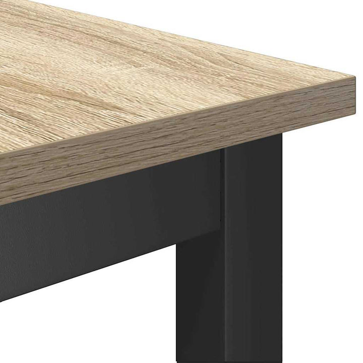 Spisebænk Sonoma eg 100 x 32,5 x 48,5 cm Ingeniørtræ og stål