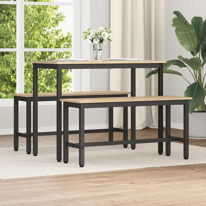 Spisebænk Sonoma eg 100 x 32,5 x 48,5 cm Ingeniørtræ og stål