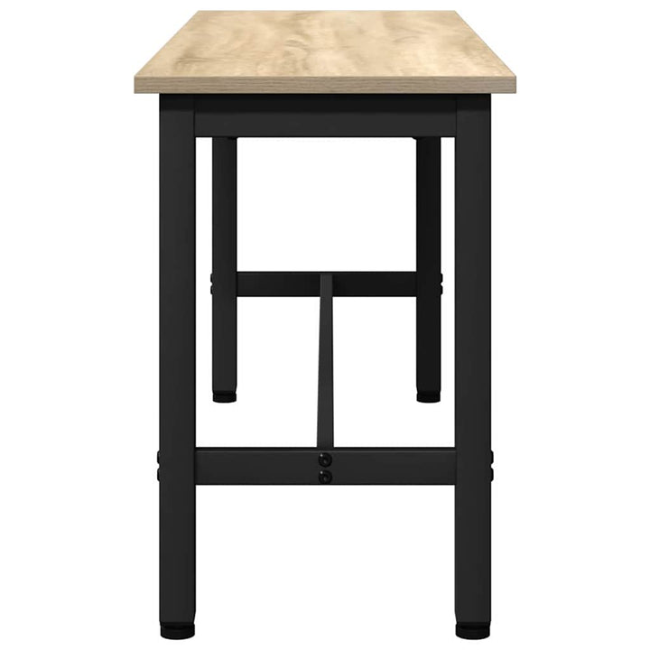 Spisebænk Sonoma eg 100 x 32,5 x 48,5 cm Ingeniørtræ og stål