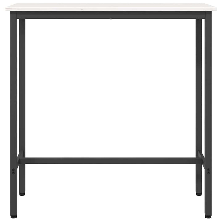 bord Hvid 100 x 40 x 101 cm Ingeniørtræ og stål