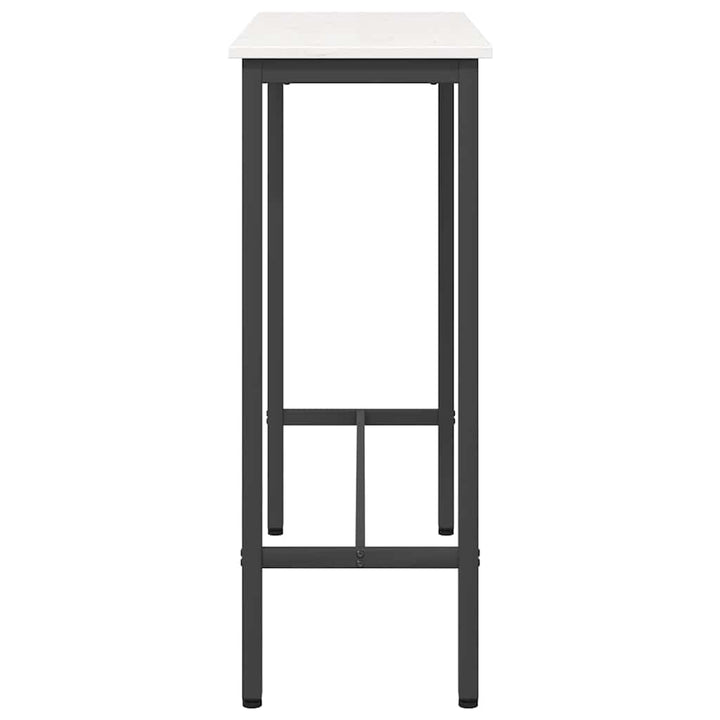 bord Hvid 100 x 40 x 101 cm Ingeniørtræ og stål