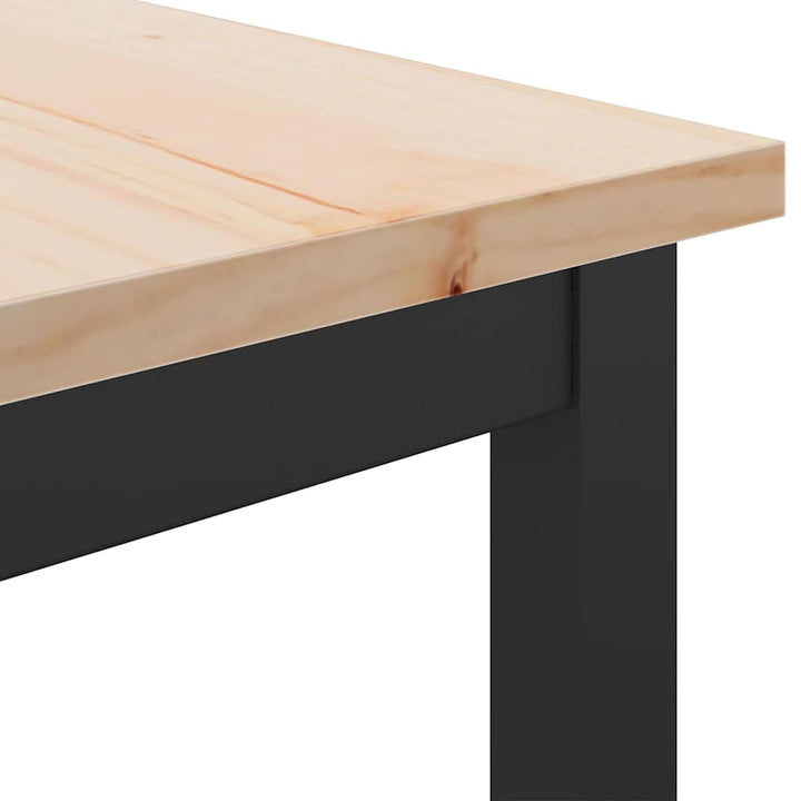 bord Naturfarvet 100 x 50 x 77 cm Ingeniørtræ og stål