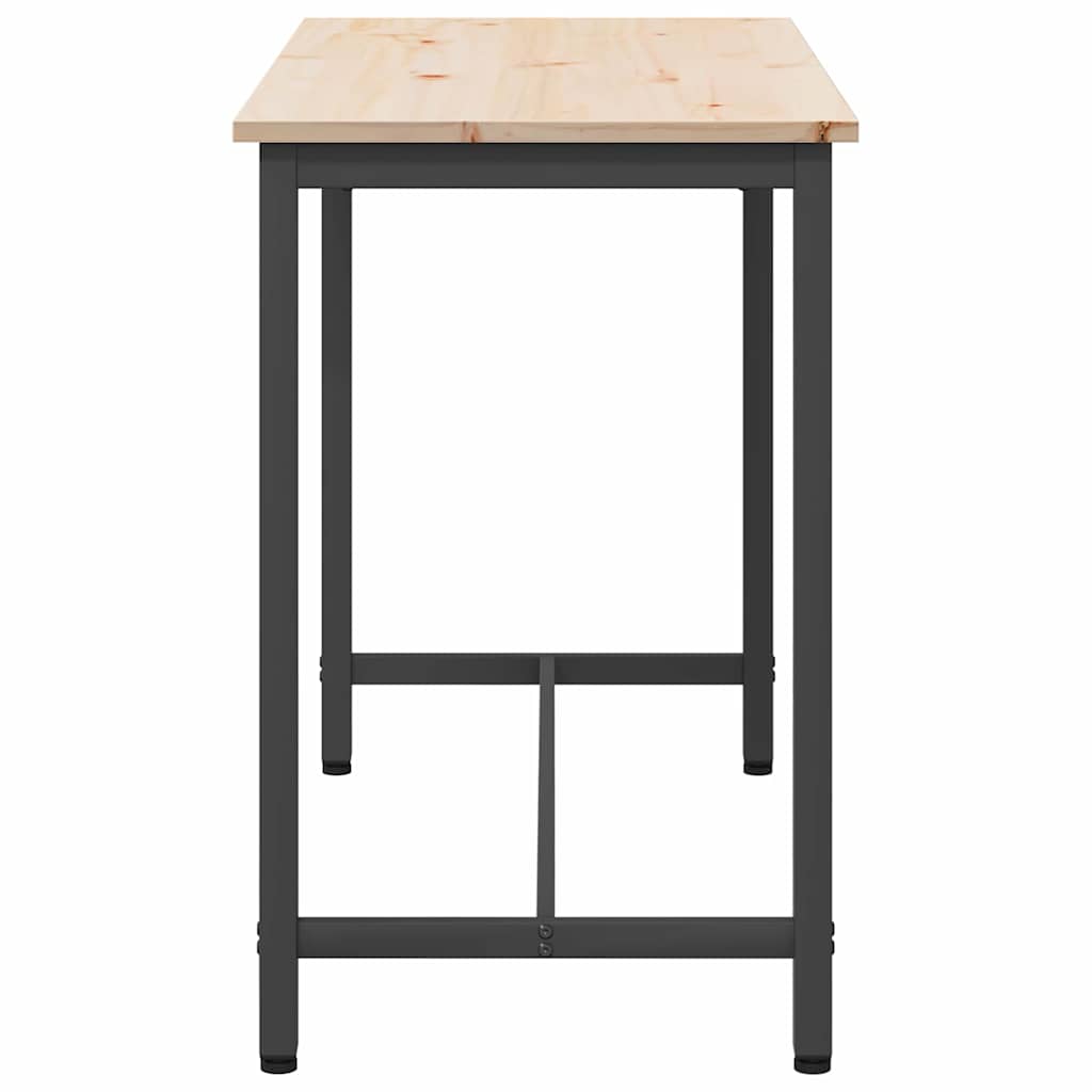 bord Naturfarvet 100 x 50 x 77 cm Ingeniørtræ og stål