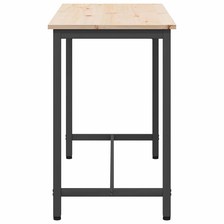 bord Naturfarvet 100 x 50 x 77 cm Ingeniørtræ og stål