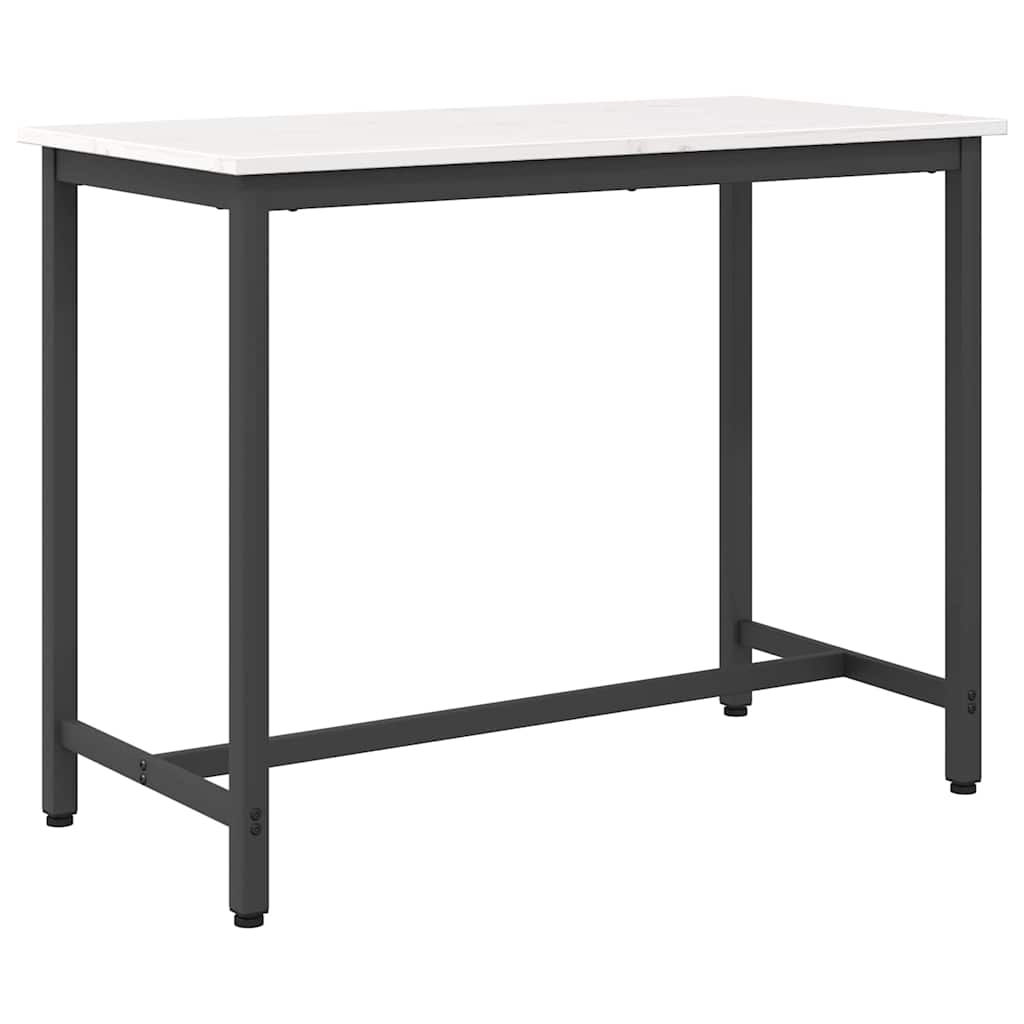 bord Hvid 100 x 50 x 77 cm Ingeniørtræ og stål