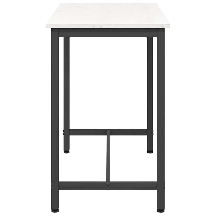 bord Hvid 100 x 50 x 77 cm Ingeniørtræ og stål