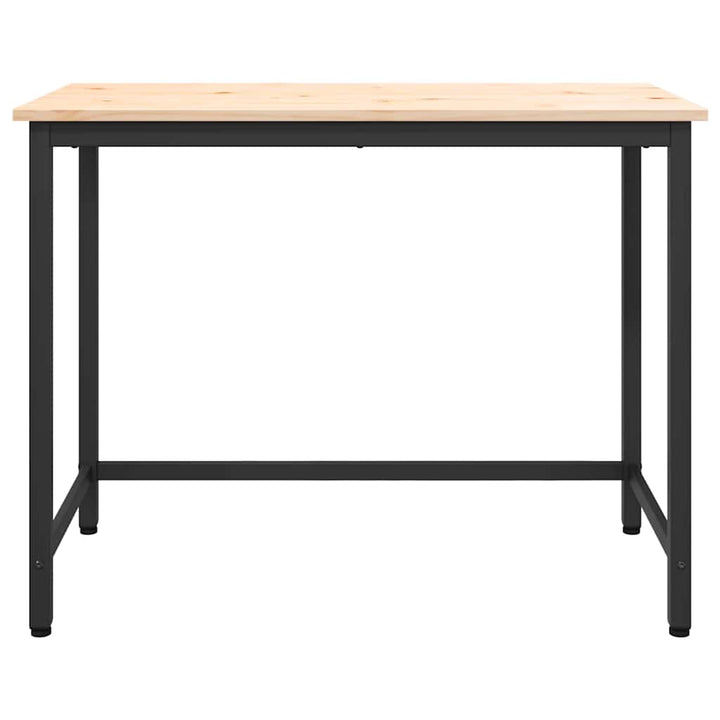 bord Naturfarvet 100 x 50 x 77 cm Ingeniørtræ og stål