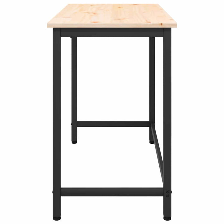 bord Naturfarvet 100 x 50 x 77 cm Ingeniørtræ og stål