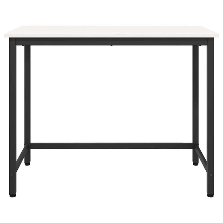 bord Hvid 100 x 50 x 77 cm Ingeniørtræ og stål