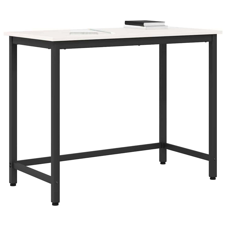 bord Hvid 100 x 50 x 77 cm Ingeniørtræ og stål