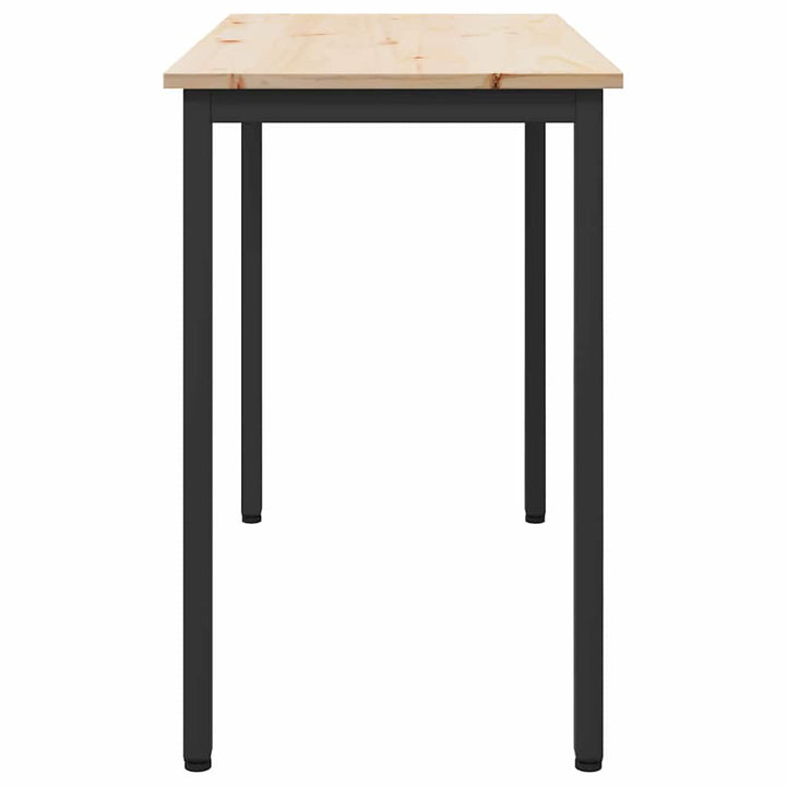 bord Naturfarvet 100 x 50 x 77 cm Ingeniørtræ og stål