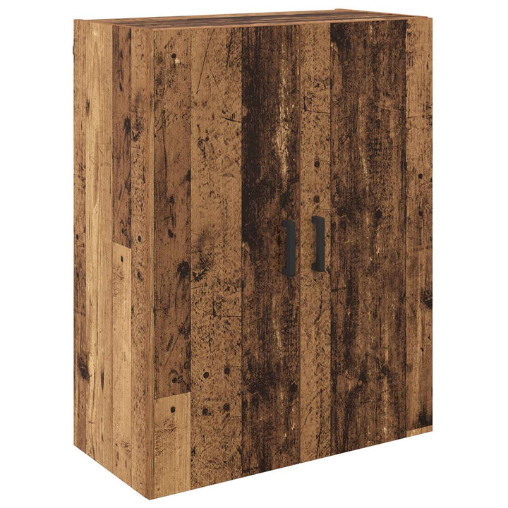Vægmonteret skab 2 pcs Gammelt træ 69,5 x 34 x 90 cm