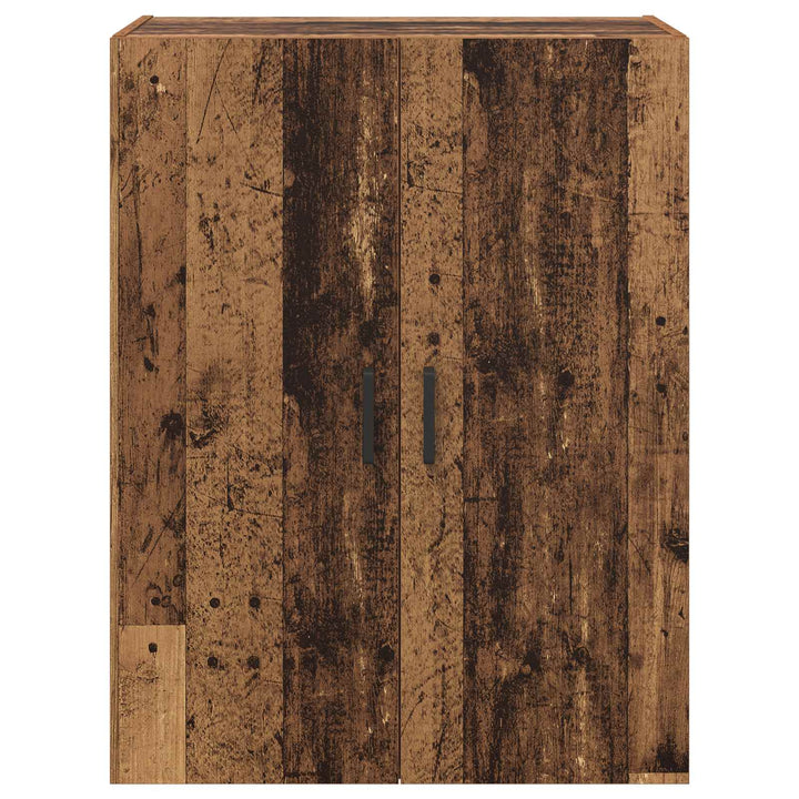 Vægmonteret skab 2 pcs Gammelt træ 69,5 x 34 x 90 cm
