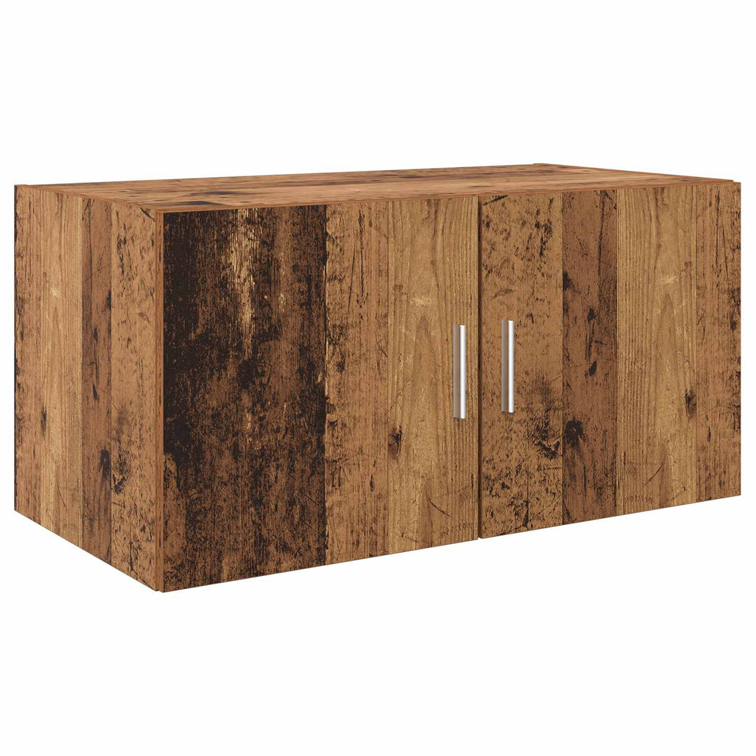Opbevaringsskab 2 pcs Gammelt træ 80 x 42,5 x 225 cm