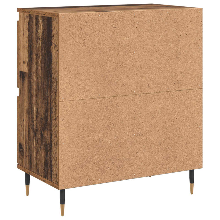 Opbevaringsskab 2 pcs Gammelt træ 60 x 35 x 70 cm