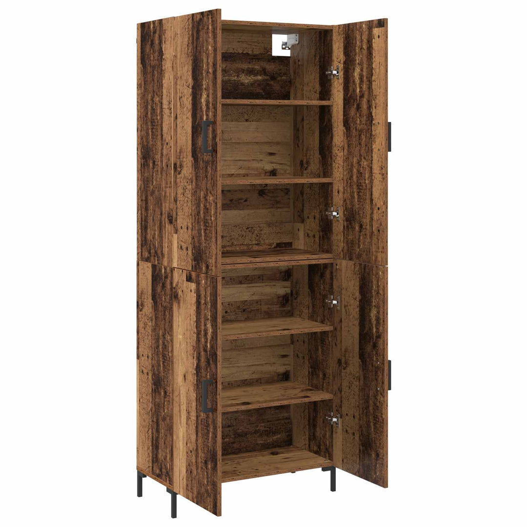 Highboard Gammelt træ 69,5 x 34 x 180 cm Konstrueret træ