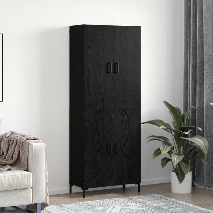 Highboard Sort eg 69,5 x 34 x 180 cm Konstrueret træ