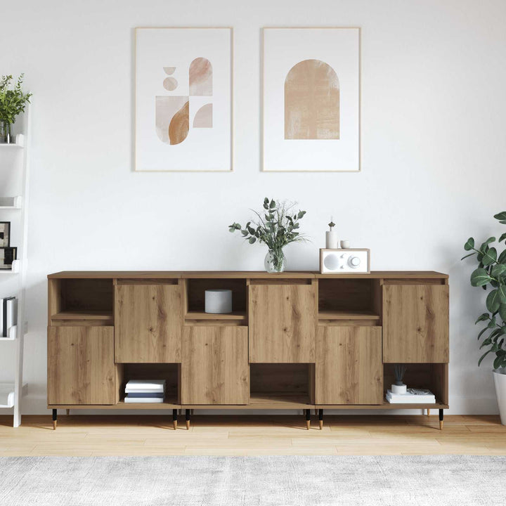 Sideboards 3 pcs Artisan Egetræ
