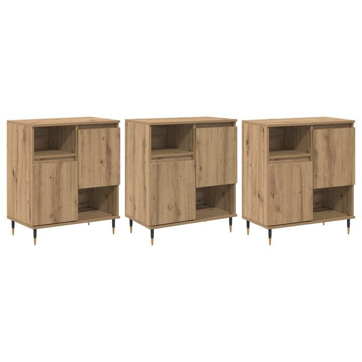 Sideboards 3 pcs Artisan Egetræ