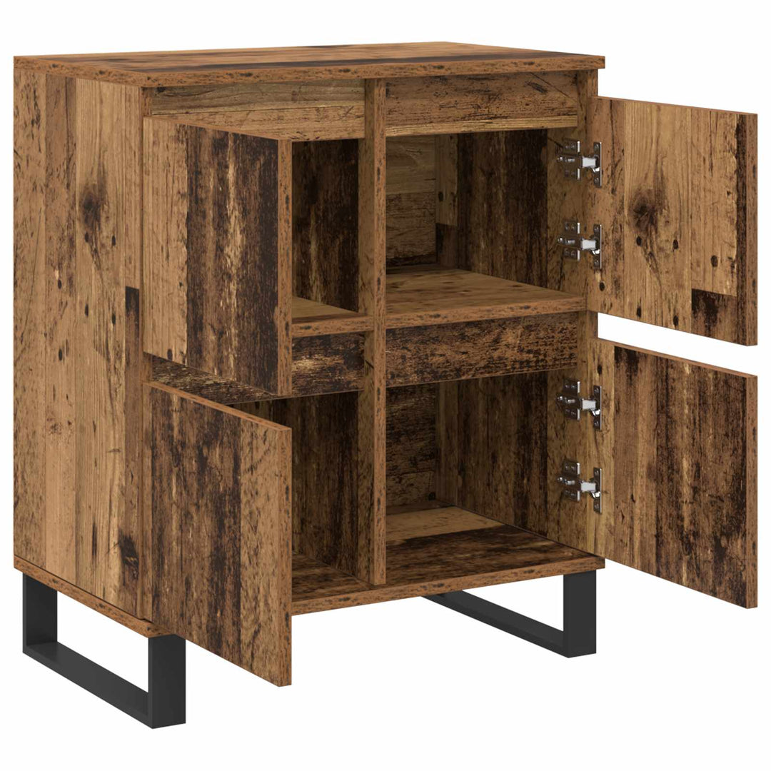 Sideboard 2 pcs Gammelt træ 60 x 35 x 70 cm