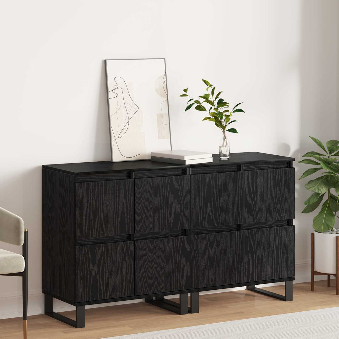 Sideboard 2 pcs Sort eg 60 x 35 x 70 cm