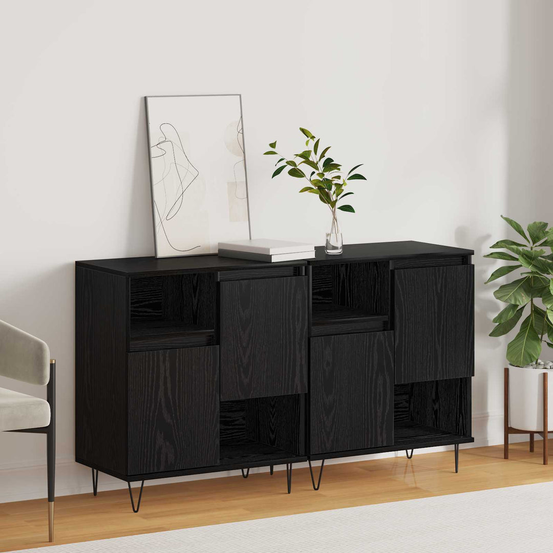 Sideboard 2 pcs Sort eg 60 x 35 x 70 cm
