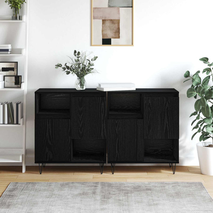 Sideboard 2 pcs Sort eg 60 x 35 x 70 cm