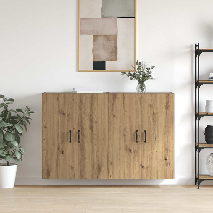 Vægmonteret skab 2 pcs Artisan Egetræ 69,5 x 34 x 90 cm