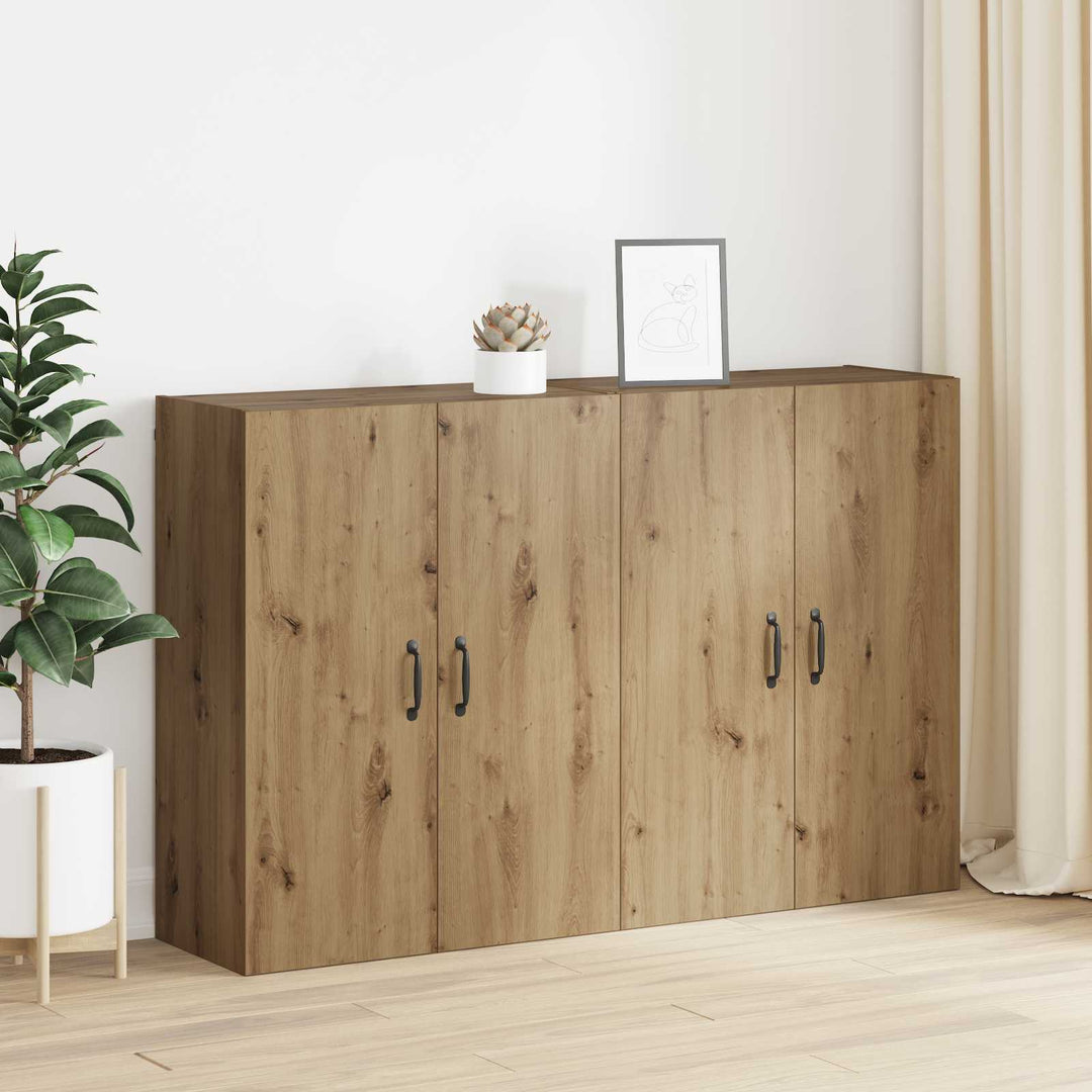Vægmonteret skab 2 pcs Artisan Egetræ 69,5 x 34 x 90 cm