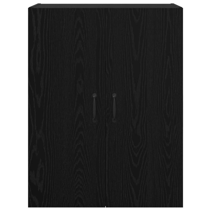 Vægmonteret skab 2 stk. Sort eg 69,5 x 34 x 90 cm