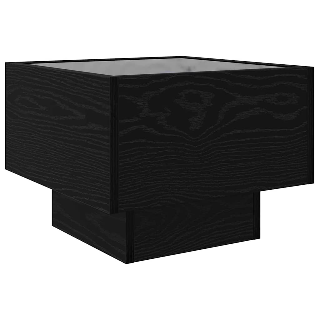 Sofabord Sort eg 40 x 40 x 30 cm Konstrueret træ