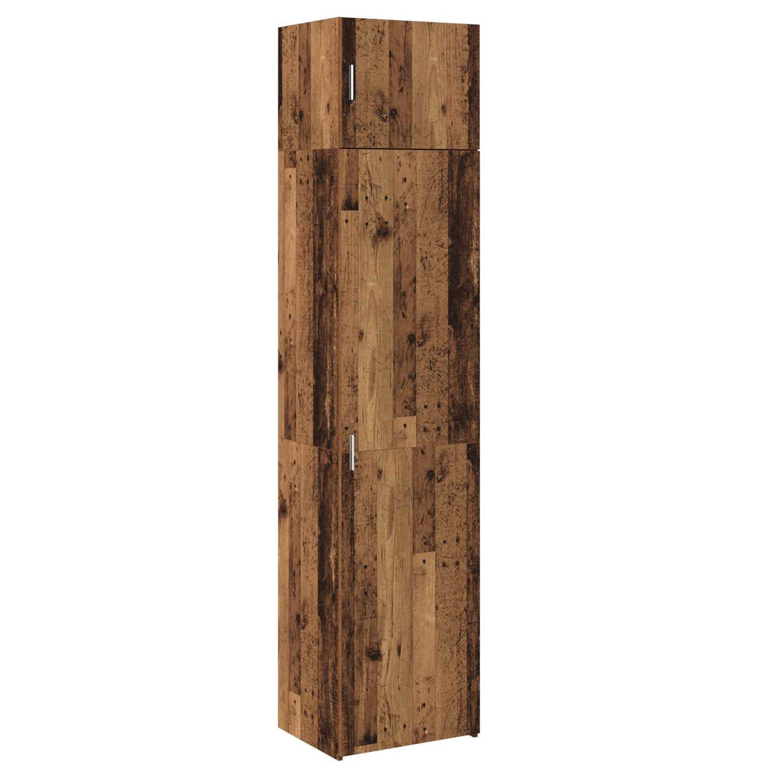 Sideboard 2 pcs Gammelt træ 50 x 41 x 225 cm