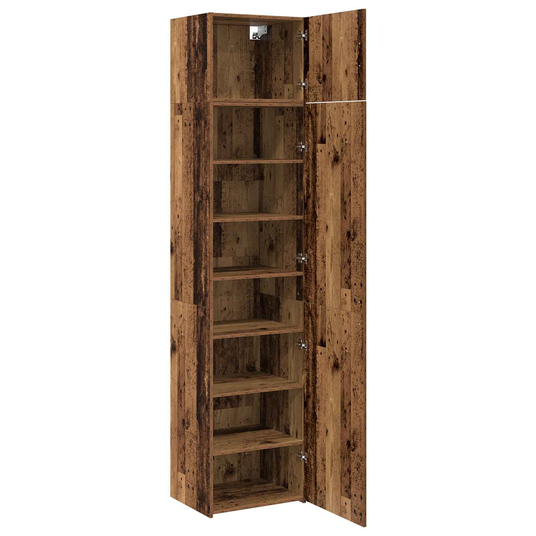 Sideboard 2 pcs Gammelt træ 50 x 41 x 225 cm