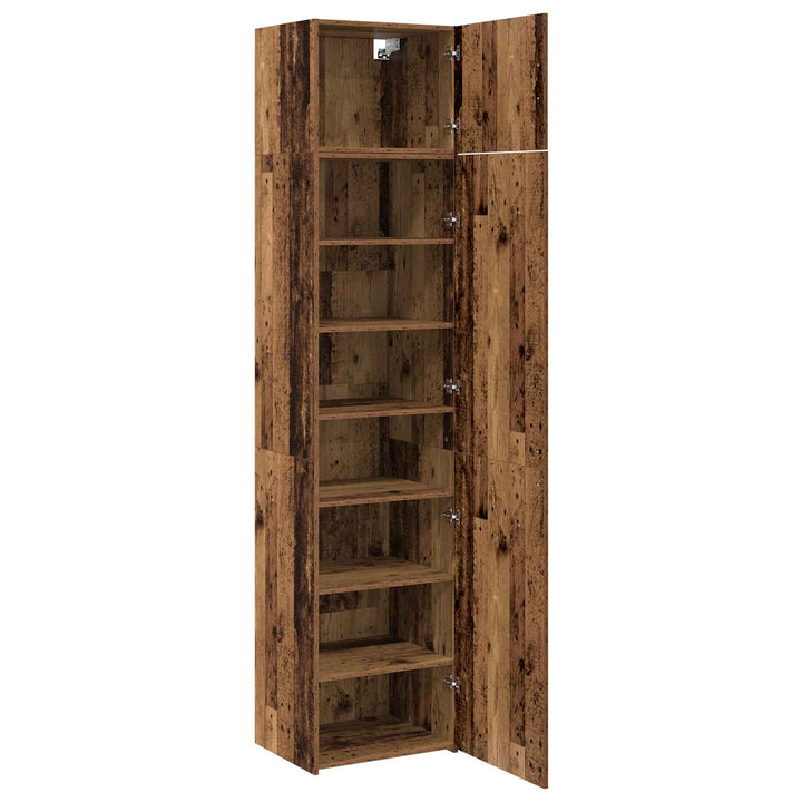 Sideboard 2 pcs Gammelt træ 50 x 41 x 225 cm