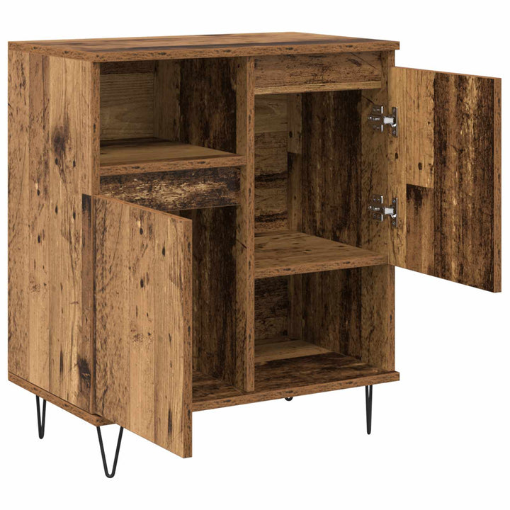 Sideboard 3 pcs Gammelt træ 60 x 35 x 70 cm