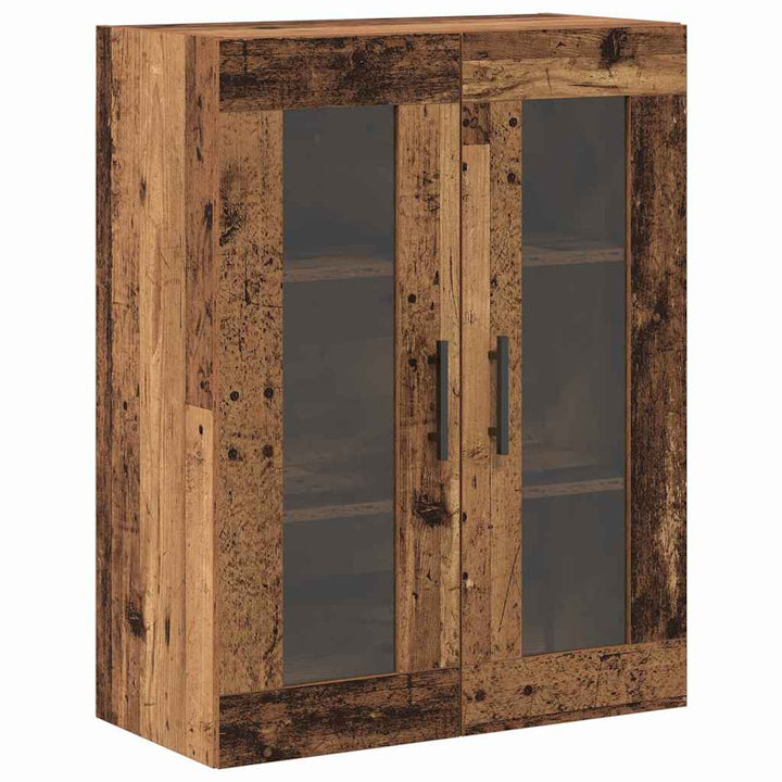 Væggeskabe 2 stk. Gammelt træ 69,5 x 34 x 90 cm Konstrueret træ