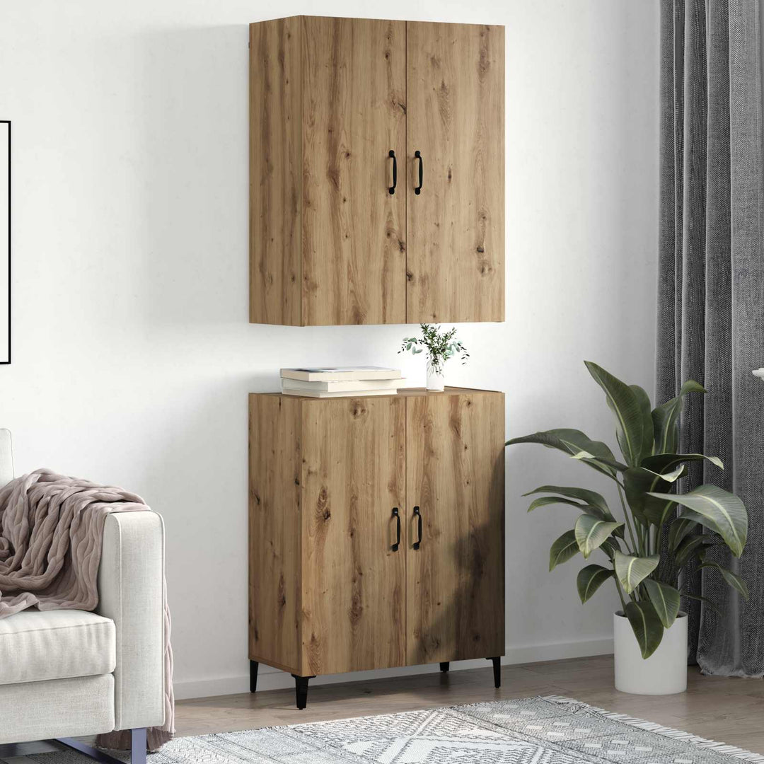Highboard 2 pcs Artisan Egetræ 69,5 x 34 x 180 cm
