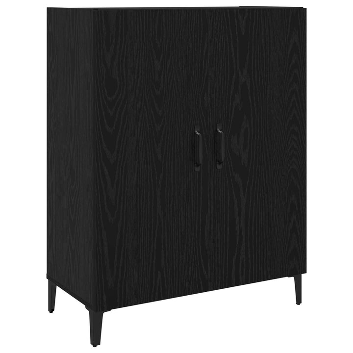 Highboard 2 pcs Sort eg Konstrueret træ
