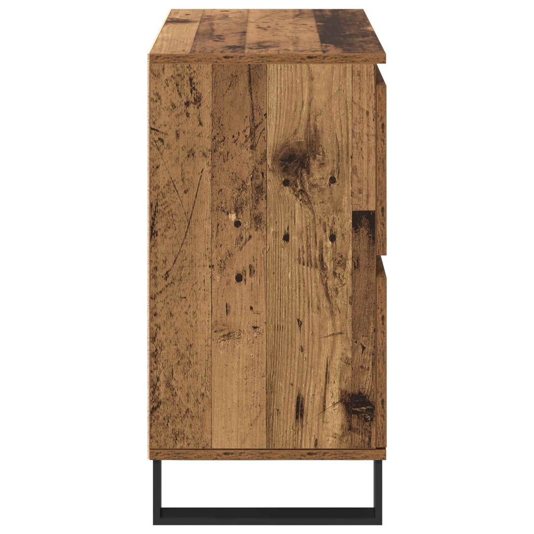 Sideboard 3 pcs Gammelt træ 60 x 35 x 70 cm