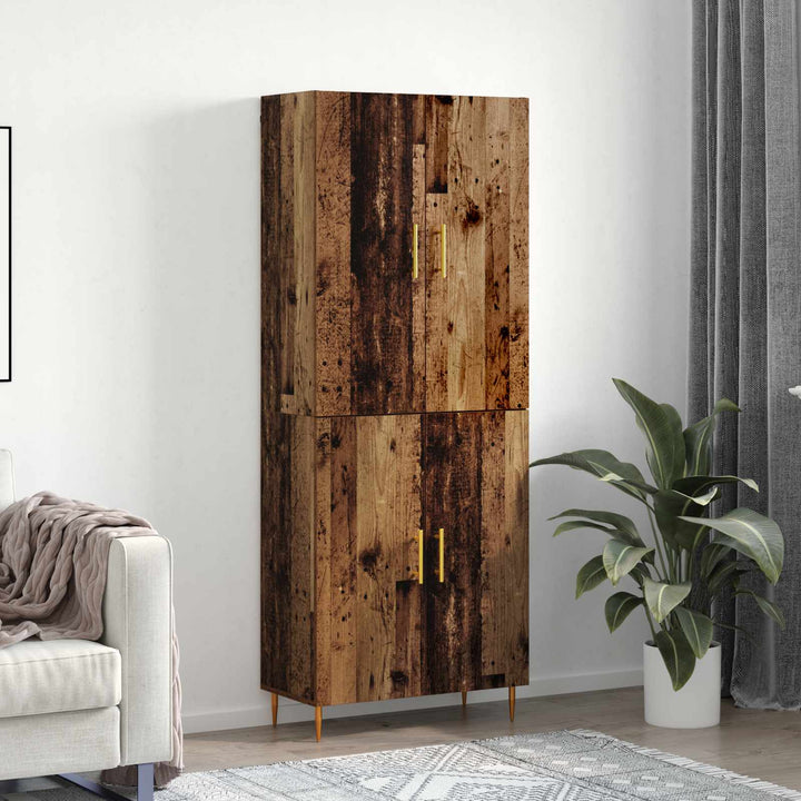 Highboard Gammelt træ 69,5 x 34 x 180 cm Konstrueret træ