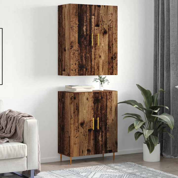 Highboard Gammelt træ 69,5 x 34 x 180 cm Konstrueret træ