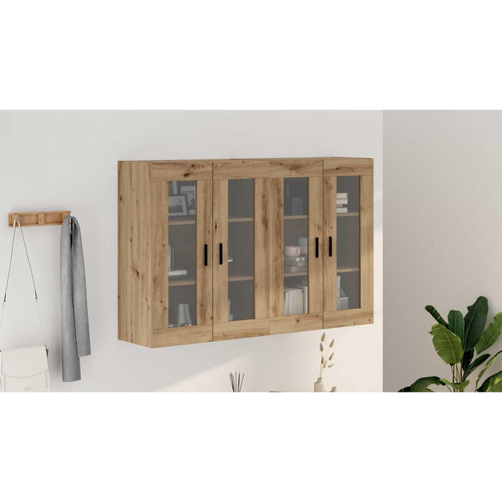 Væghængte skabe 2 pcs artisan eg 69,5 x 34 x 90 cm