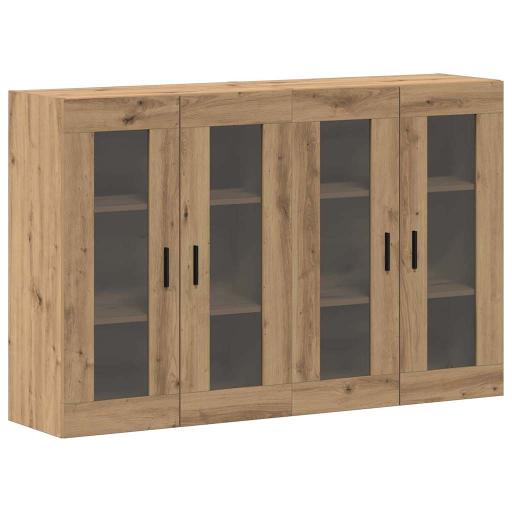 Væghængte skabe 2 pcs artisan eg 69,5 x 34 x 90 cm